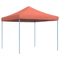 vidaXL Partyzelt Faltbar Pop-Up Terrakottarot 292x292x315 cm