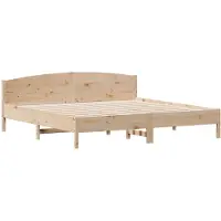 vidaXL Massivholzbett ohne Matratze 180x200 Kiefernholz