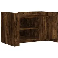 vidaXL Couchtisch Räuchereiche 80x50x50 cm Holzwerkstoff
