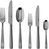 Sambonet Flat Edelstahl/PVDschwarz Besteck 36tlg.Vh. S0015-S00019-62712B83