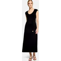 Zero Maxikleid "Damen mit Gürtel" Material
