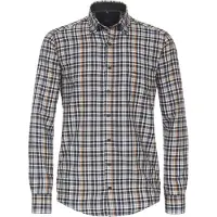 Casamoda Flanellhemd "Flanellhemd Langarm kariert"