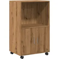 vidaXL Rollschrank Artisan-Eiche 55x40x91 cm Holzwerkstoff