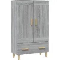 vidaXL Highboard Grau Sonoma 70x31x115 cm Holzwerkstoff