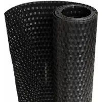 vidaXL Balkon-Sichtschutz Schwarz 300x80 cm Poly Rattan