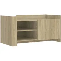vidaXL Couchtisch Sonoma-Eiche 100x50x50 cm Holzwerkstoff
