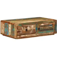 vidaXL Couchtisch 89x55x29 cm Altholz Massiv