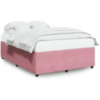 vidaXL Bettgestell Rosa 140x190 cm Samt