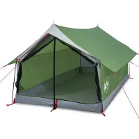 vidaXL Campingzelt 2 Personen Grün Wasserfest