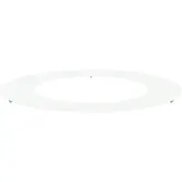 vidaXL geeignet für flachen Baumring Weiß Ø50/80 cm Stahl