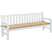 vidaXL Gartenbank-Auflage Melange Beige 200x50x7 cm Stoff