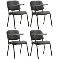 CLP 4er Set Stühle Ken mit Klapptisch Kunstleder gepolstert braun
