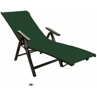 EXKLUSIV HEIMTEXTIL Liegestuhlauflage 1 Stück 70 x 200 x 20 cm Dunkelgrün
