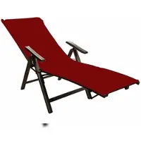 EXKLUSIV HEIMTEXTIL Liegestuhlauflage 1 Stück 70 x 200 x 20 cm Bordeaux