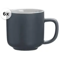 Ritzenhoff & Breker Espressotasse 100ml 6er Set Jasper grau