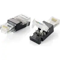 Equip 121165, RJ-45, Schwarz, Transparent, Polycarbonat, Cat6, 12 g, 14 mm