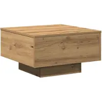 vidaXL Couchtisch Artisan-Eiche 55 x 55 x 31 cm