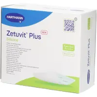 Zetuvit Plus Silicone steril 8x8 cm 10 St Kompressen