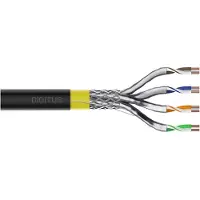 Digitus CAT 7A S/FTP Datenkabel - Erdverlegekabel, 100 m Ring, Simplex, PE, 1000 m, Cat7a, S/FTP (S-STP), Schwarz