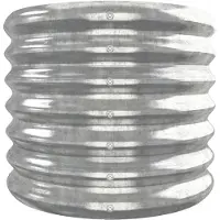 vidaXL -Pflanzer 332x40x36 cm Pulver -bewegtes Stahl Silber gefärbt