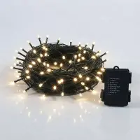 Spetebo LED Lichterkette für Außen und Innen - 80 LED / 6 m - Deko Beleuchtung mit 8 Funktionen