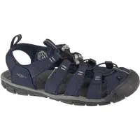 Keen Sandale "CLEARWATER CNX", Herren, Gr. 43, blau (sky captain, schwarz), Synthetik, Schuhe Sandale, waschbar,schnelltrocknend, Zehenschutz, stoßdämpfend