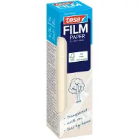 TESA tesafilm Paper Klebefilm, transparent, 19 mm x 10 m, beschriftbar, 8 Rollen im Pack