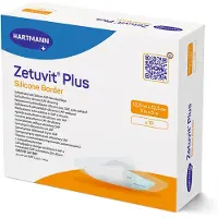 Zetuvit Plus Silicone Border steril 12,5x12,5 cm 10 St Kompressen