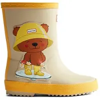Hunter Boots Regenstiefel Unisex Beige Gummi