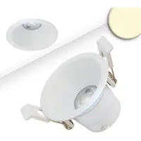 ISOLED LED Einbaustrahler BACK60, weiß matt, rund, 5W, CRI90, 3000K, rückversetzt, UGR