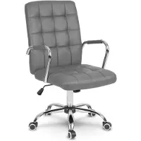 Sofotel Benton Bürostuhl aus grauem Leder