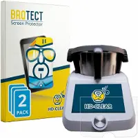 BROTECT 2x Für SilverCrest Monsieur Cuisine Smart Schutzfolie Displayschutz Display Schutz Folie Klar Transparent