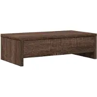 vidaXL Monitorständer mit Schubladen Braun Eichen-Optik 50x27x15 cm
