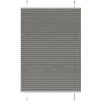 vidaXL Plissee Anthrazit 85x100 cm Stoffbreite 84,4 cm Polyester