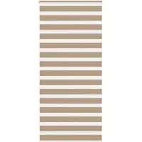 vidaXL Doppelrollo Sandbraun 115x230 cm Stoffbreite 110,9 cm Polyester