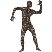 Feestdirect Camouflage Ganzkörperkostüm
