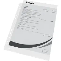 Esselte Prospekthuelle A4 oben offen Prospekthlle Esselte, A4, oben offen, PP Folie, genarbt
