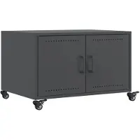 vidaXL Couchtisch Anthrazit 68x50x43,5 cm Stahl