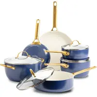 Greenpan Padova Topf- und Pfannenset 10-teilig Oxford Blue