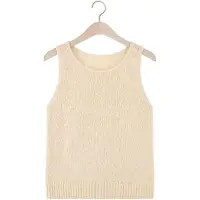 MSCH Copenhagen Damen Tops & T-Shirts Mschvivika Hannalie Sl Top - Creme - Größe L/XL