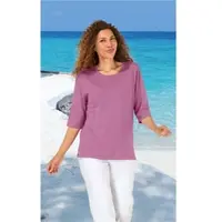 DW-Shop Viskose-Mix-Pullover in fuchsia in Größe 44/46 von , Fuchsia, 44/46