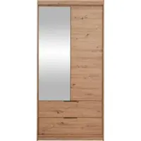 Mirjan 24 Kleiderschrank Majorka 103, Schlafzimmer, Drehtürenschrank, mit Kleiderstange, Modern, Garderobenschrank (Farbe: Artisan Eiche)