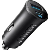 Anker USB-C Kfz-ladegerät (30 W, 2 Anschlüsse) mit PowerIQ 3.0, Kfz-stromversorgung für iPhone, für die iPhone 17/16/15/14/13/12 Serie, Samsung Galaxy S23/S22/S21 Serie