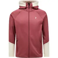 Peak Performance Sweatjacke Rider Essentials Midlayer Zip Hood Herren Wild Rouge / Sand Fog-L