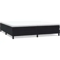 vidaXL Boxspringbett ohne Matratze Schwarz 200x210 cm Samt