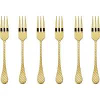 Sambonet Kuchengabeln Taormina PVD Gold (6-Teilig)