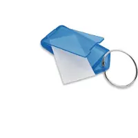 Combicraft Aufklappbare Schlüsseletiketten in Blau 60x27 mm- Packung mit 100 Stück