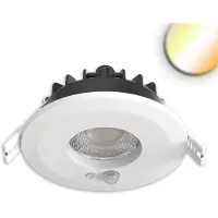 ISOLED LED Einbaustrahler Vario-68 mit PIR-Sensor 6W, 60°, 2700/3000/4000/6000K, IP65, CRI90, weiß 117337