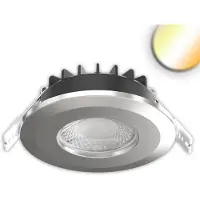 ISOLED LED Einbaustrahler Vario-68, 6W, 60°, 2700/3000/4000/6000K, IP65, CRI90, chrom 117543