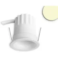 ISOLED LED Einbaustrahler BACK32, weiß matt, rund, 5W, CRI90, 2700K, rückversetzt, Honeycomb, dimmbar 117244